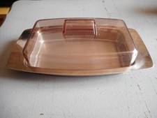 Beurrier seventies en inox et plastique fumé Letang-Remy en tres bon ètat