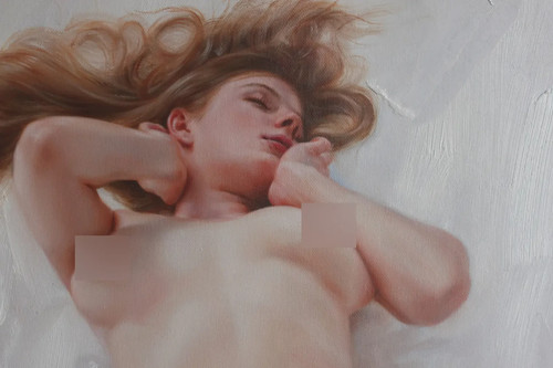 Portrait originale fille nue