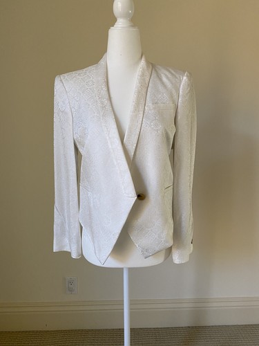 Helmut lang white lace cropped - lace,