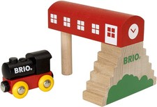 Brio gare avec locomotive - gare,