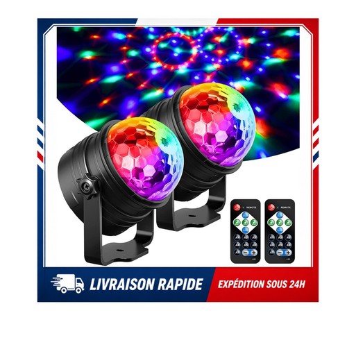 Boule disco led - 2, pièces