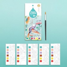 Livres de coloriage à l'eau livre d'aquarelle de poche bricolage Portable avec
