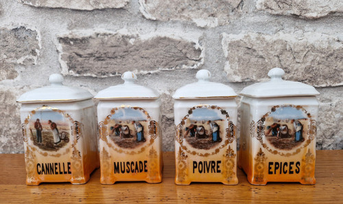 Serie pots epices anciens - epices,