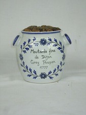 Ancien Pot a Moutarde Grey