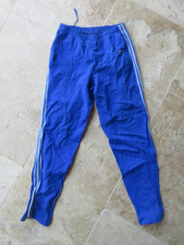 Pantalon ADIDAS fuseau vintage bleu 70's pant sport VENTEX loisir nylon S