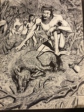 dessin original à l'encre non