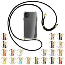 Collier (O) pour Apple iPhone 11 Coque avec cordon Etui Case Couverture