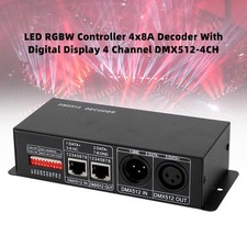 Décodeur LED RGBW Controller 4X8A Avec Affichage Numérique 4 Canaux DMX512-4CH E