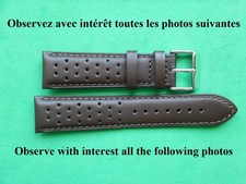 22 mm SOLIDE BRACELET MARRON
