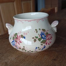 Pot Ancien Sarreguemines Type Sucrier Ou Bonbonnière TBE