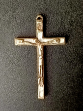 Croix pectorale En Bronze Émaillé signé Dominique Piéchaud 
