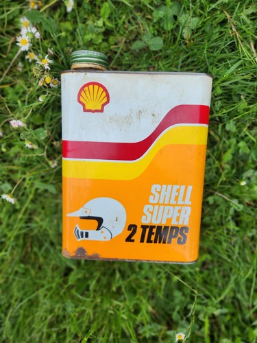 Ancien bidon huile shell - huile,