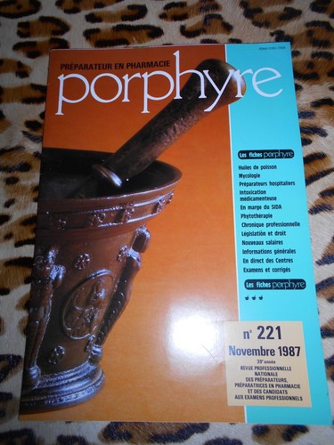 Revue porphyre préparateur - revue, porphyre,