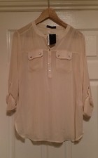 Chemise ivoire, taille 10