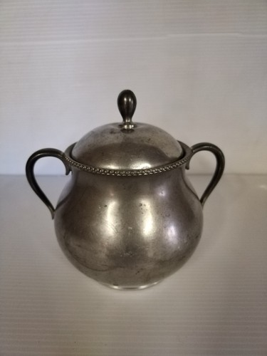 Petit pot sucrier étain - , fin