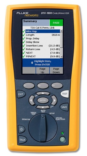Fluke networks dtx 1800 cable - networks,