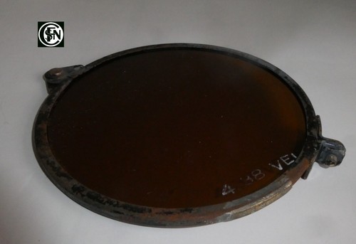 Verre rond couleur sépia