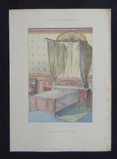 LA TENTURE FRANÇAISE 1905 - Lit moderne anglais - décoration tapisserie 95