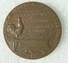 MEDAILLE EXPOSITION UNIVERSELLE 1900 JEUX OLYMPIQUES  olympic games concours tir