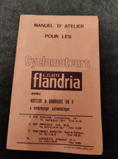 FLANDRIA CYCLOMOTEURS Moteurs courroie en V manuel d'atelier, shop manual