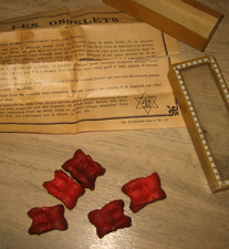 Ancien Jeu d'Osselets en Os