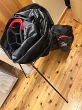 Titleist Players4 noir/rouge carbone stand bag golf caddy bag rare japon used