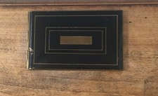 ETUI A CIGARETTES ANCIEN en laque noire et laiton