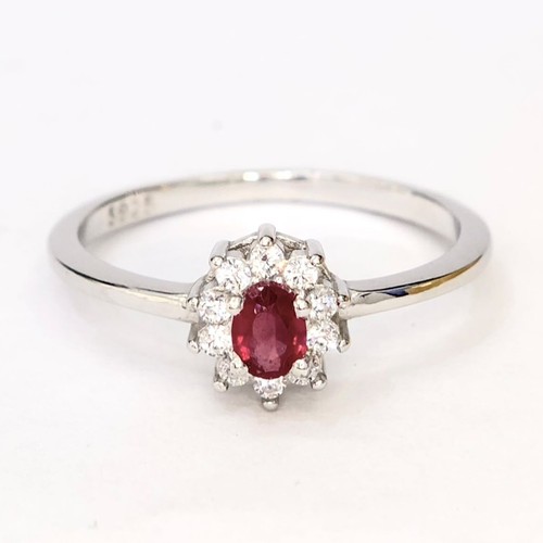 Bague ovale argent sterling - en,
