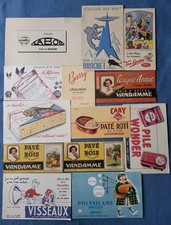 Lot de de 49 BUVARDS "BROCHET, Barry, VANDAMME, WONDER, VISSEAUX, GRÉGOIRE----"