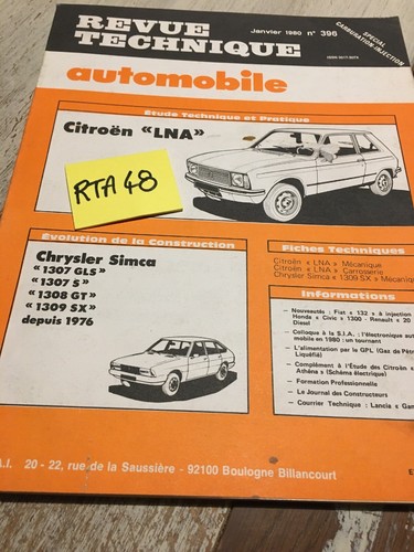 Revue technique automobile - revue,