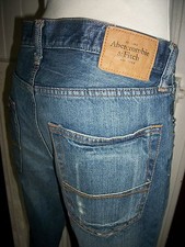 Pantalon jean ABERCROMBIE & FITCH  W31 L32 42 bootcut usé troué destroyed 16VP54