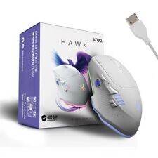 Souris de jeu filaire Kreo Hawk - éclairage RVB, design ergonomique, haute pr...