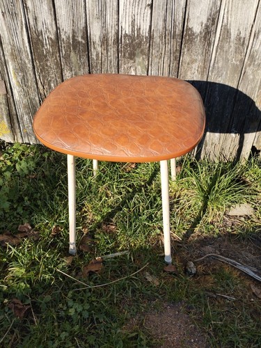 Tabouret vintage simili cuir - vintage,