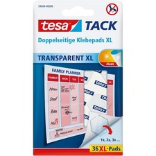 [59404] TESA Blister de 36 pastilles Adhésives Tack XL.Double-face Réutilisab...