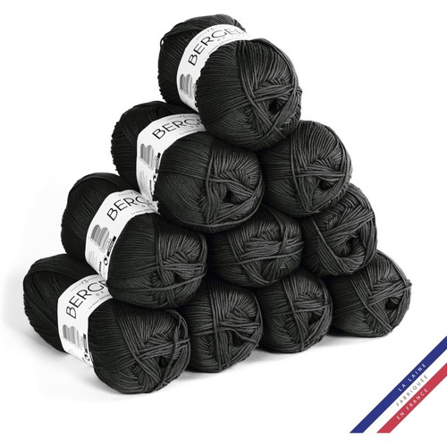 Pelotes laine noir - de,