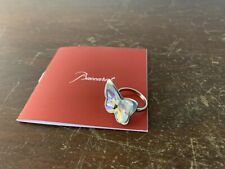 Bague papillon irisé en cristal de Baccarat taille 52