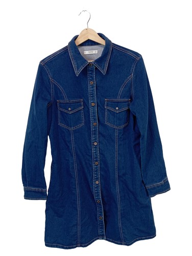 Mango robe jean femmes bleu - mango,