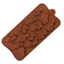 Moule à Fondant Notes De Musique Silicone En Forme De Guitare Au Chocolat DéC...
