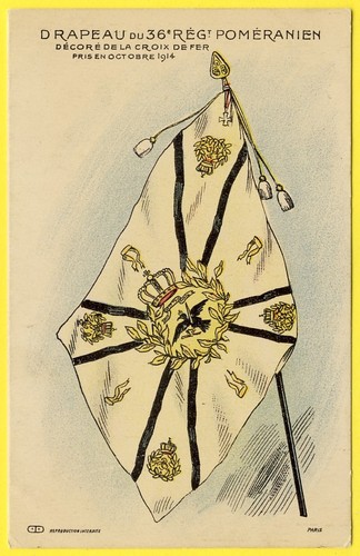 Cpa drapeau flag - drapeau, du