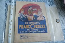 ANCIEN CAHIER D'ECOLE /  UN ENTREMETS FRANCORUSSE