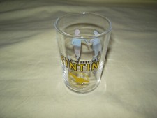 " VERRE LES AVENTURES DE TINTIN 2011 MOUTARDE AMORA 10 CM 