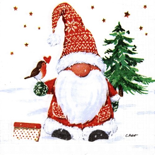 Serviettes papier noël - serviettes,