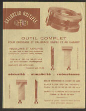 MONTBRISON (42) USINE d' OUTILLAGE à BOIS / CALIBREUR DE LAMES à BOIS "UFFOP"