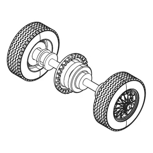 Scalextric w11950 rear - w11950, wheel