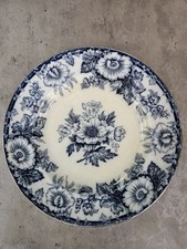 ANCIENNE ASSIETTE À DESSERT CREIL MONTEREAU MODÈLE FLORA