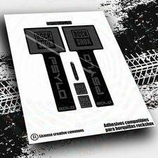 WP651 COMPATIBLE AUTOCOLLANT FOURCHE ROCKSHOX PSYLO GOLD STICKERS VTT ADESIVI