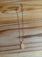 Collier pendentif lingot - , d'or