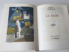 Livre de Collection Prix Nobel Littérature 1920 KNUT HAMSUN LA FAIM