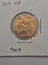 Pièce en 20F Or 1907 Marianne