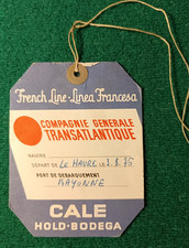 Etiquette CALE - French Line